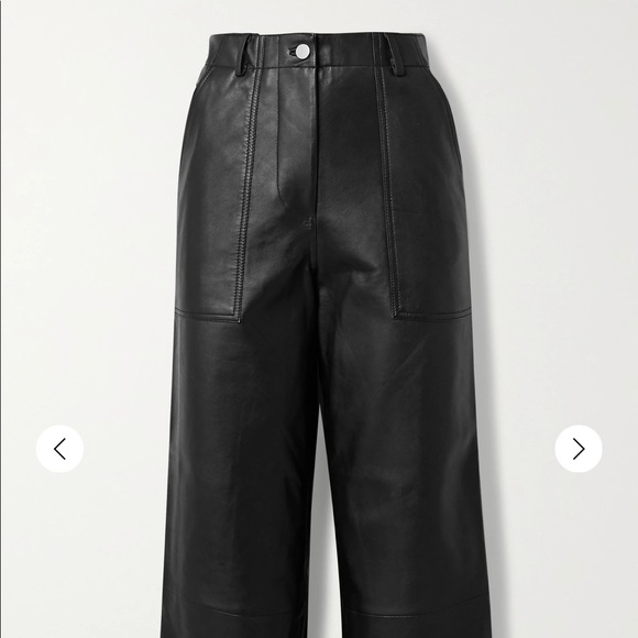 Deadwood Net Sustain Presley Leather Wide Legs Pants - Picture 2 of 7